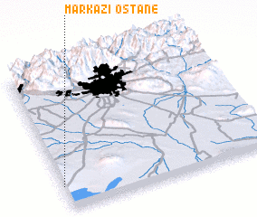 3d view of Ostān-e Markazī